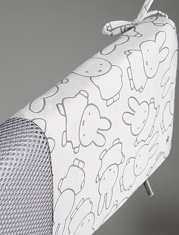 ROBA Tour de Lit Bébé "safe asleep®" - Air Plus "miffy®" - Gris
