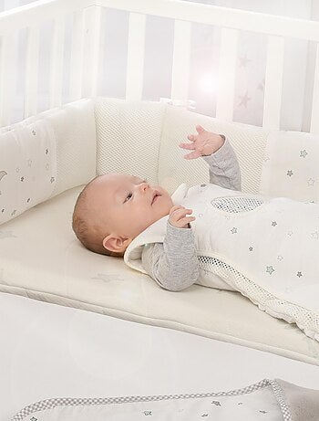 ROBA Tour de Lit Bébé "safe asleep®" - Air Plus "Sternenzauber" - Blanc