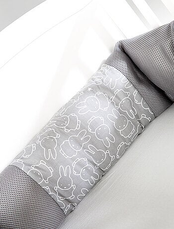 ROBA Tour de Lit Bébé safe asleep® - Easy Air "miffy®" - Gris