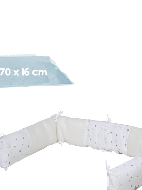 ROBA Tour de Lit Bébé safe asleep® - Easy Air Sternenzauber - Blanc - Kiabi