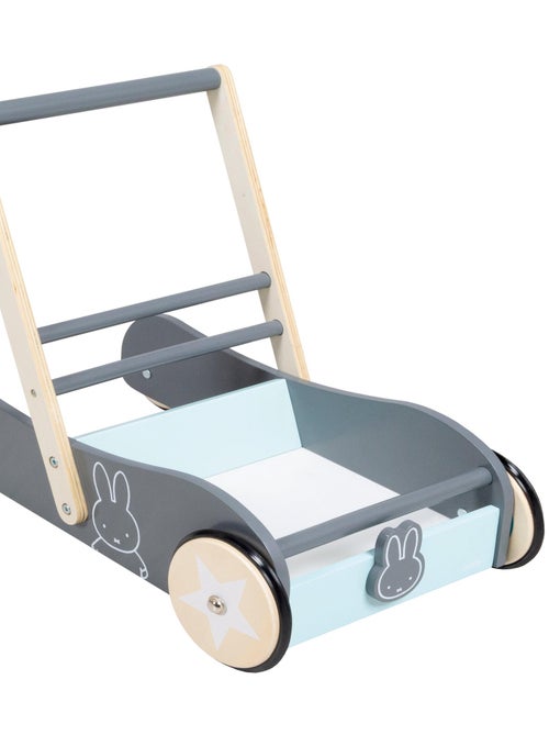 ROBA Trotteur Bébé "Miffy®" en Bois - avec Frein - Chariot de Marche - Hauteur Poignée 45 cm - Kiabi