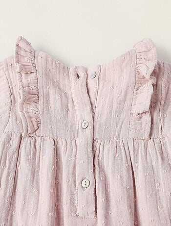Koton Robe Sans Manches Bébé Fille – Cerises Imprimées Rose – 100% Coton, 12/18 Mois