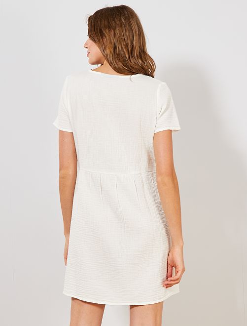 Robe en gaze de coton Femme - Kiabi - 18,00€