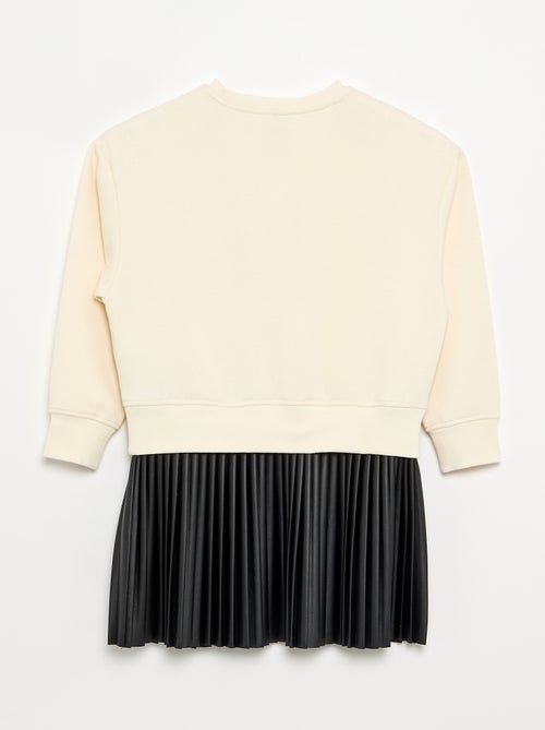 Robe 2 en 1 - Sweat + jupe plissée - Kiabi Robe 2 en 1 - Sweat + jupe plissée - Kiabi