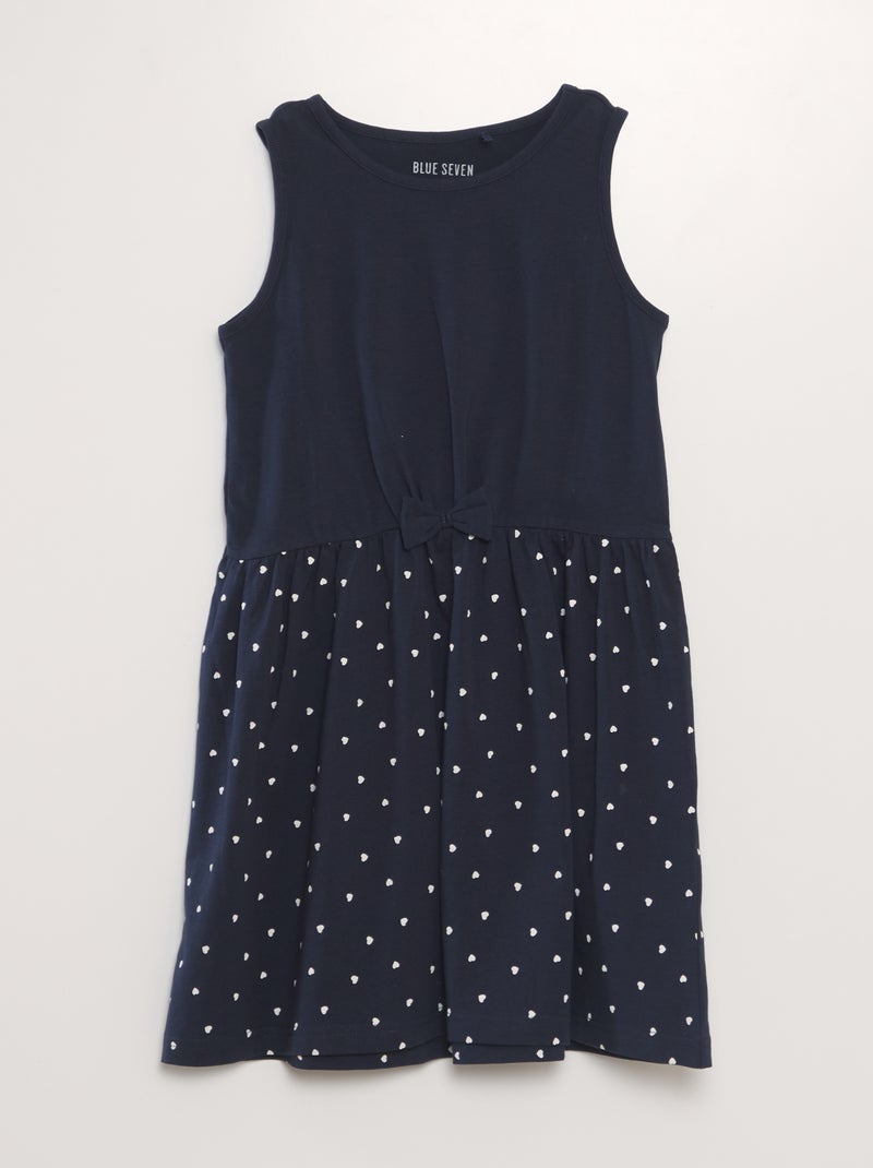 Robe 2-en-1 à nœud Bleu marine - Kiabi