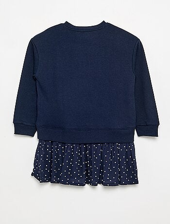 Robe 2 en 1 avec partie sweat-shirt