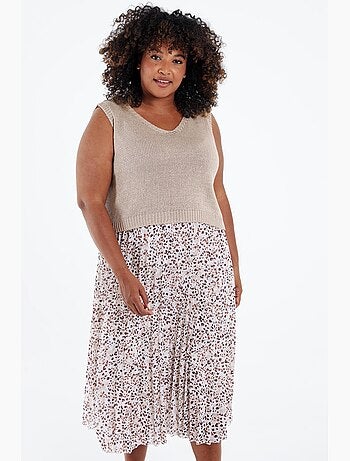 Robe 2 en 1 imprimé léopard PAPRIKA