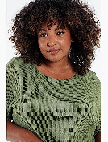 Robe 2en 1 en gaze de coton unie PAPRIKA