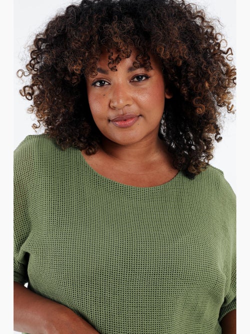 Robe 2en 1 en gaze de coton unie PAPRIKA - Kiabi