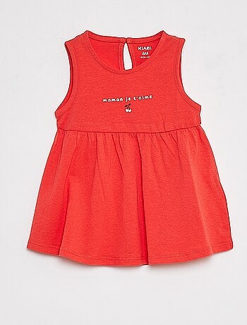 Robe à bretelles avec imprimé