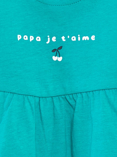 Robe à bretelles avec imprimé - Kiabi