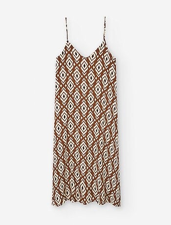 Robe à Bretelles avec Motif