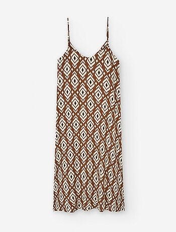 Robe à Bretelles avec Motif