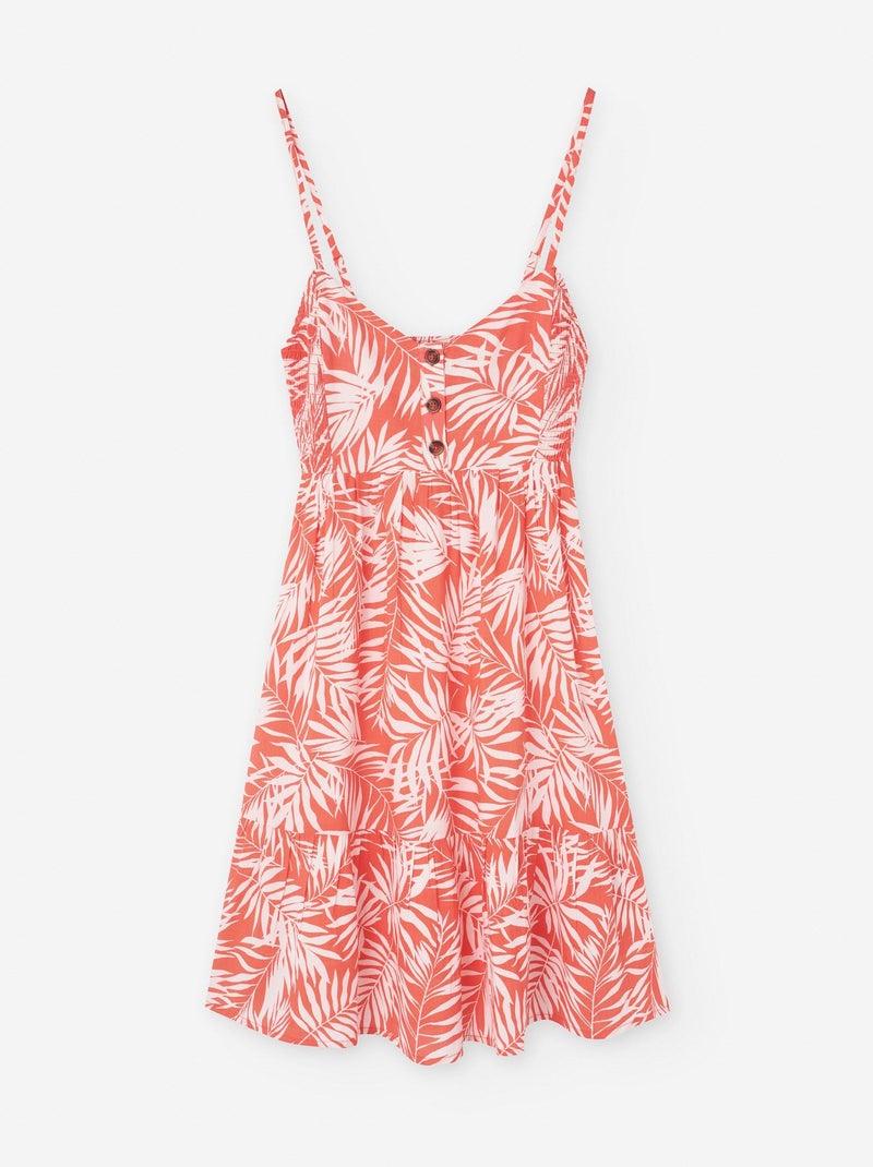 Robe à Bretelles avec Motif Orange - Kiabi