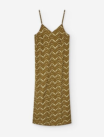 Robe à Bretelles avec Motif