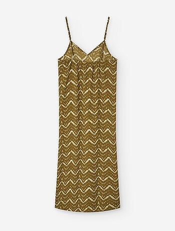 Robe à Bretelles avec Motif