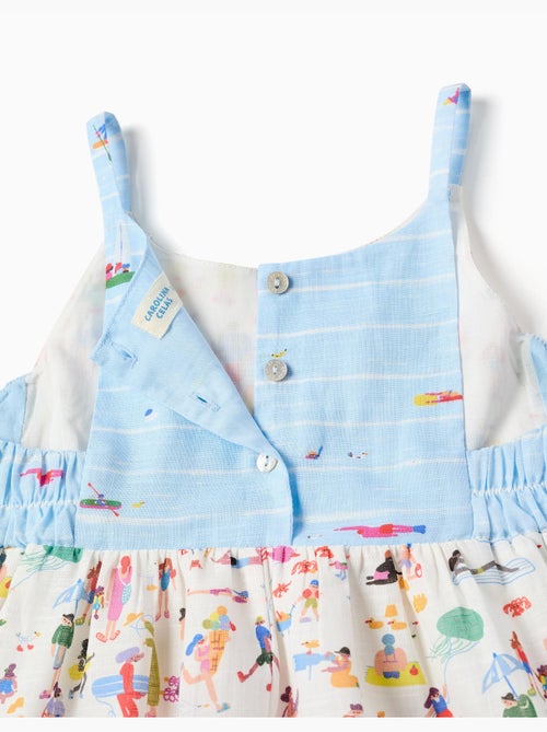 Robe à bretelles en coton avec imprimé Carolina Celas x Zippy - Kiabi Robe à bretelles en coton avec imprimé Carolina Celas x Zippy - Kiabi