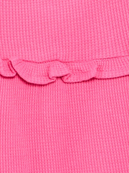Robe à bretelles en nid d'abeille - Kiabi Robe à bretelles en nid d'abeille - Kiabi