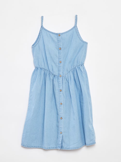 Robe à bretelles en tencel - Kiabi