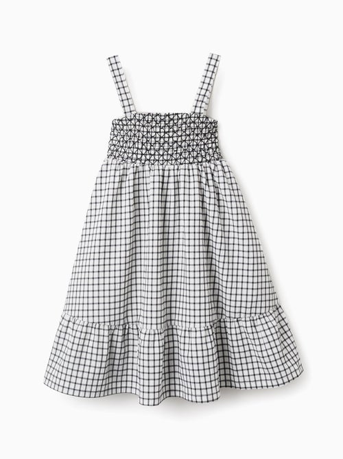 Robe à Bretelles Motif Vichy - Kiabi