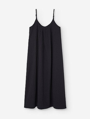 Robe à Bretelles Texturée