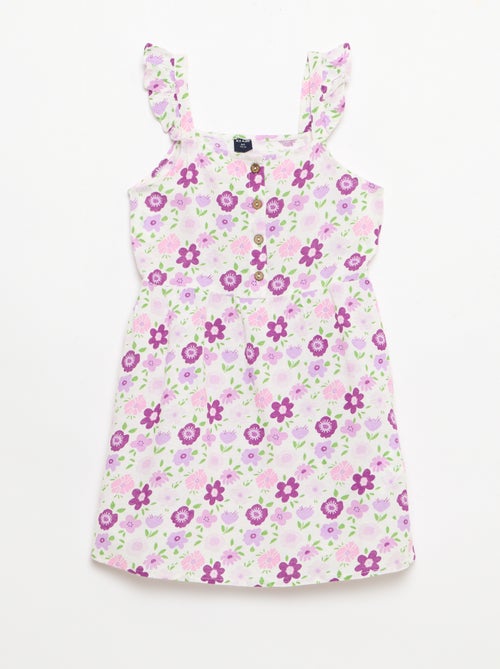 Robe à bretelles volantées - Kiabi