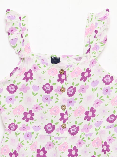 Robe à bretelles volantées - Kiabi