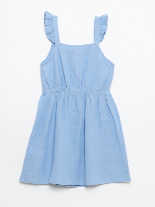 Robe à bretelles volantées - Kiabi