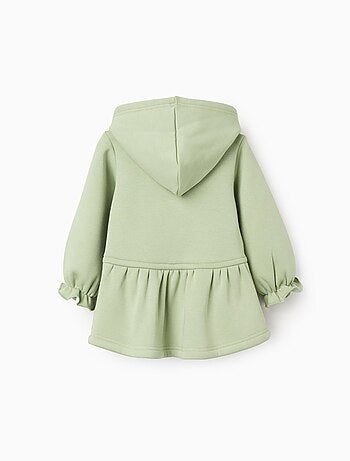 Robe à capuche avec doublure en peluche douce
