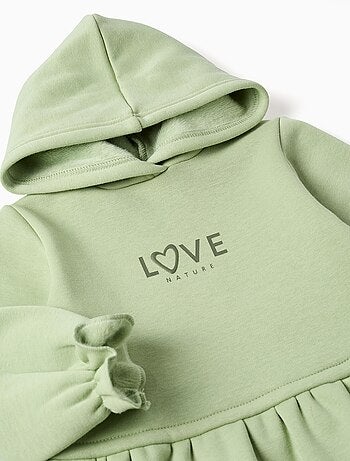 Robe à capuche avec doublure en peluche douce