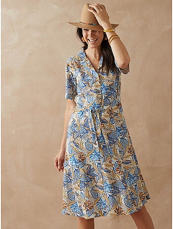 Robe à col tailleur