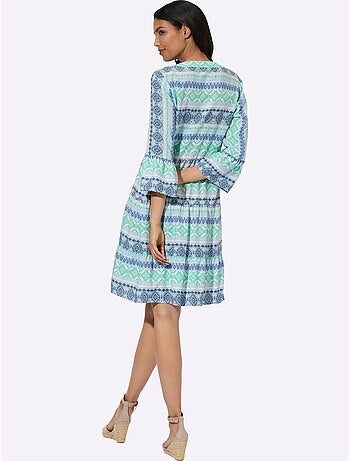 Robe à Effet étagé Viscose Douce Et Fluide - Taille Standard - Moda Vilona