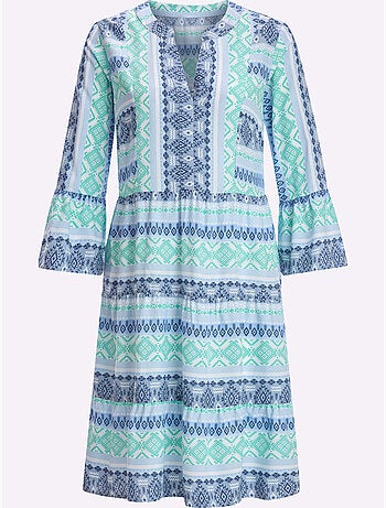 Robe à Effet étagé Viscose Douce Et Fluide - Taille Standard - Moda Vilona