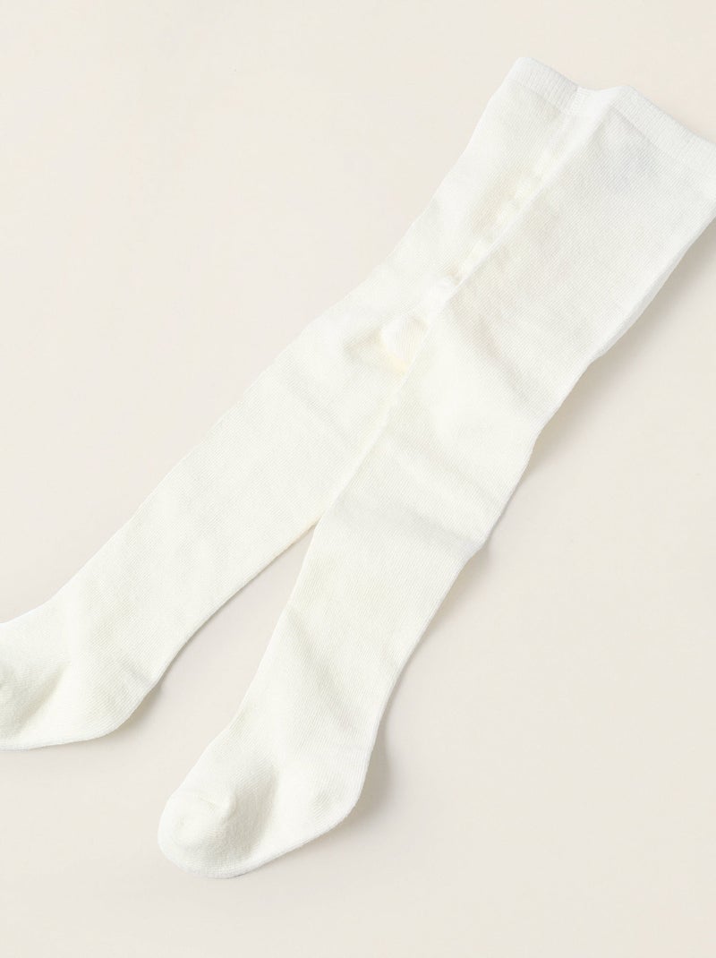 Robe à Effet Thermique + Collant Blanc - Kiabi