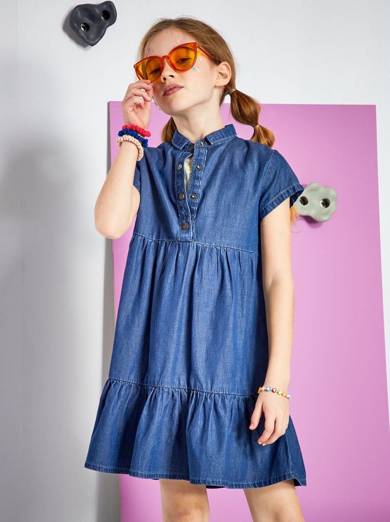 Robe à étage Bleu - Kiabi