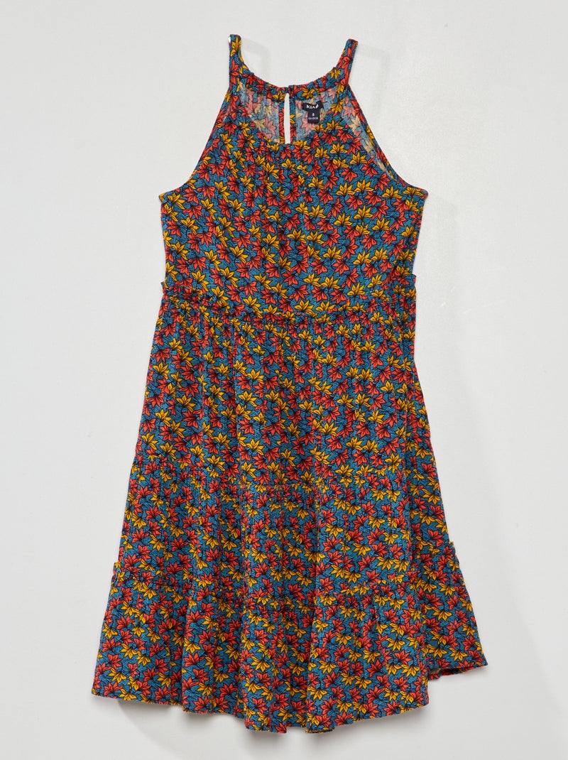 Robe à étages imprimé wax Wax - Kiabi