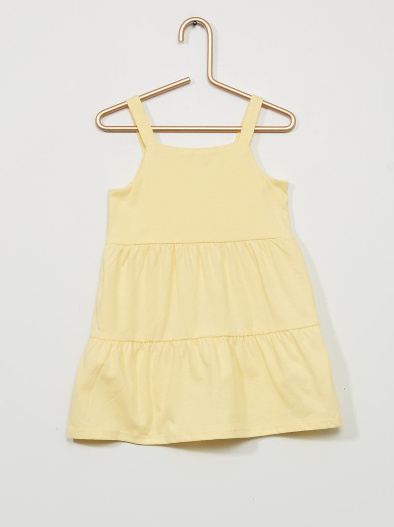 Robe à étages Jaune - Kiabi