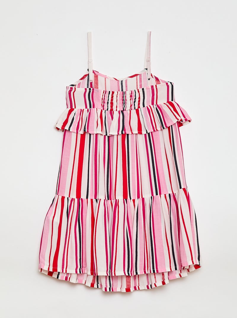 Robe à fines bretelles Blanc - Kiabi