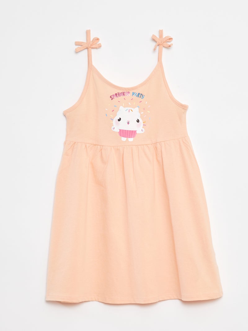 Robe à fines bretelles 'Gabby et la maison magique' ORANGE - Kiabi
