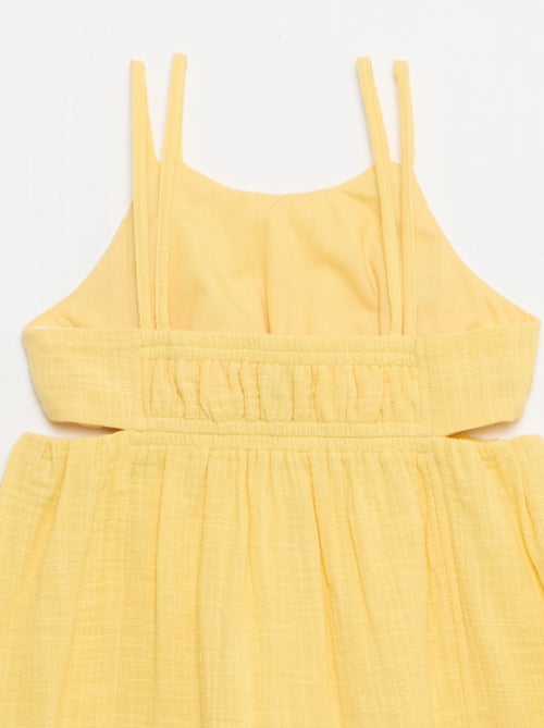 Robe à fines bretelles non réglables + fentes sur les côtés - Kiabi