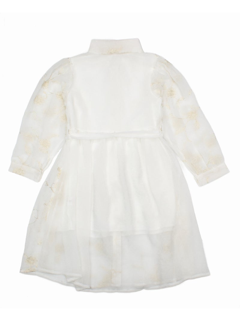 Robe à fleurs - Kids Star Blanc - Kiabi