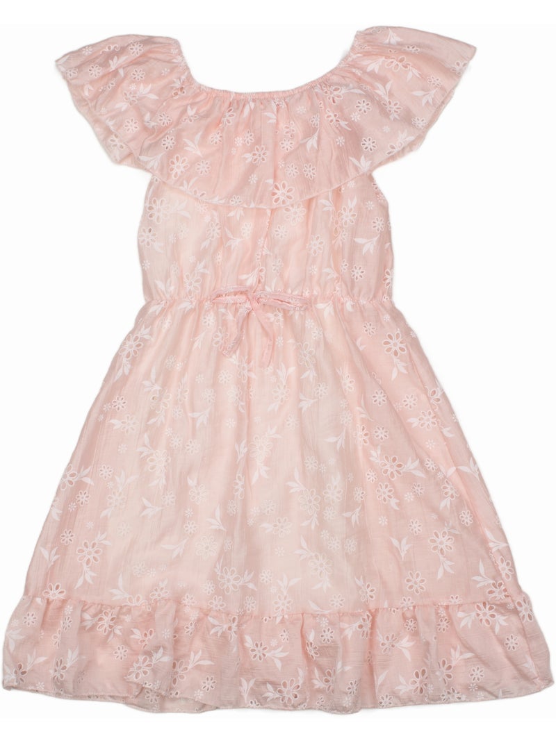 Robe à fleurs - Kids Star Rose clair - Kiabi