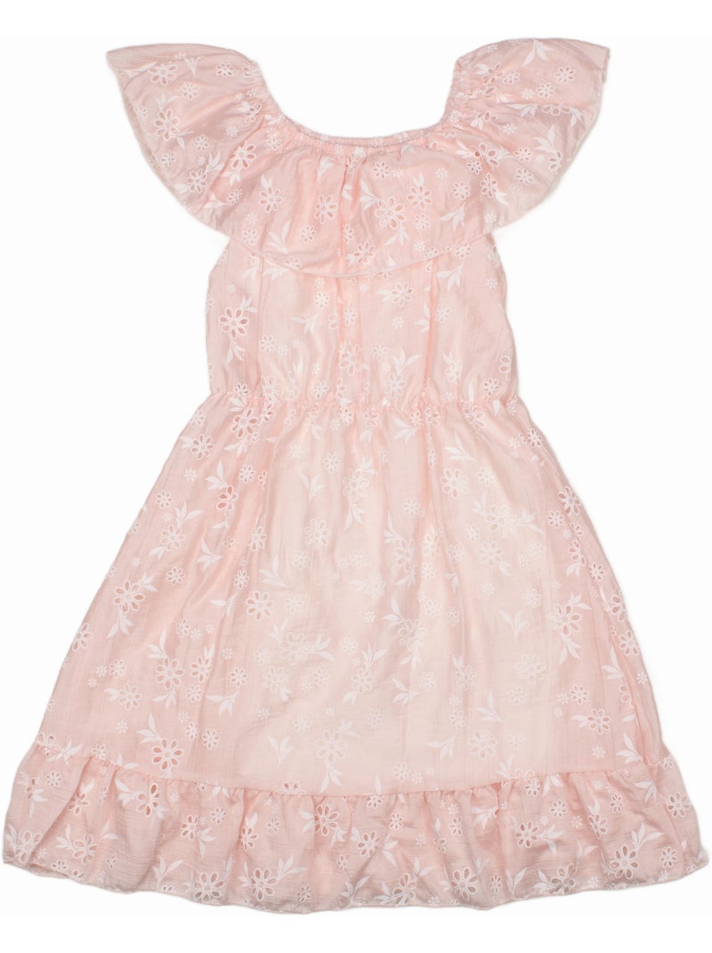 Robe à fleurs - Kids Star Rose clair - Kiabi