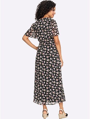 Robe à Fleurs Coupe Affinante - Taille Standard - Witt