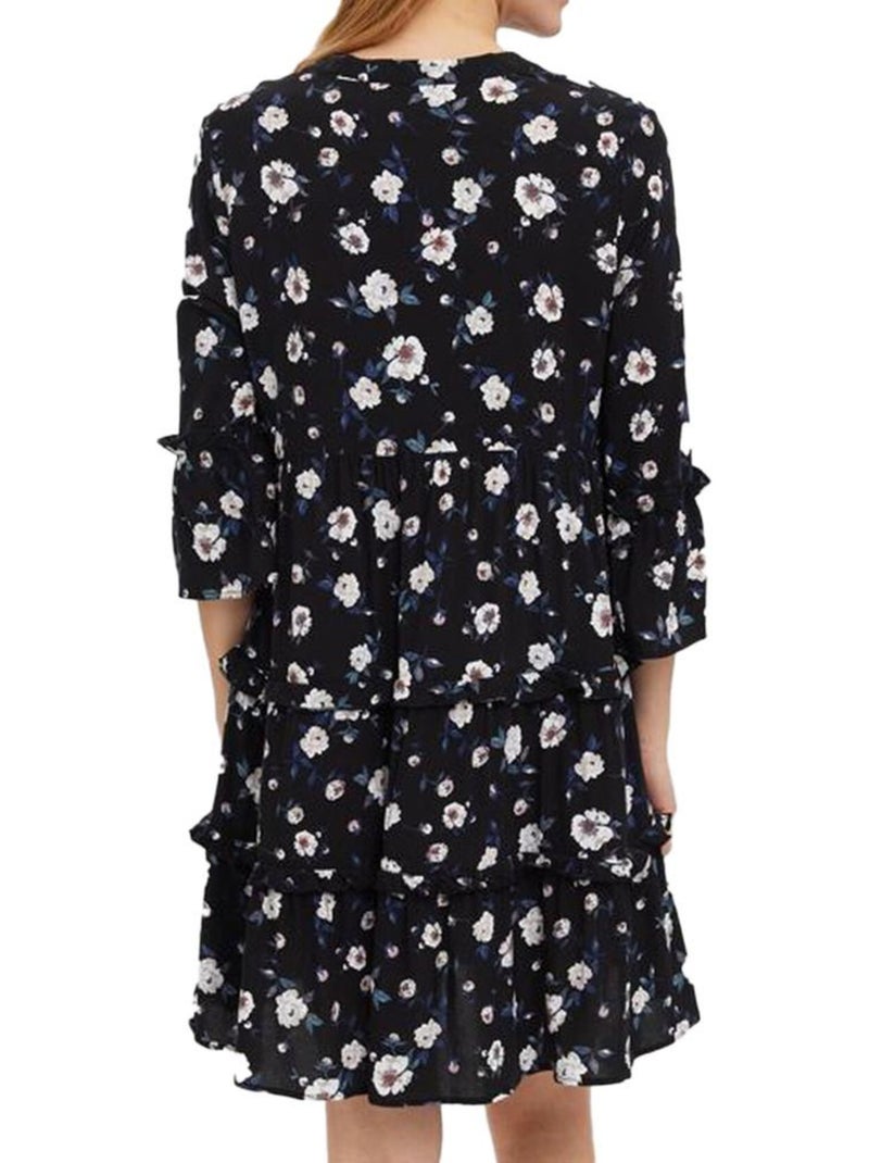 Robe à fleurs femme vero moda Noir - Kiabi