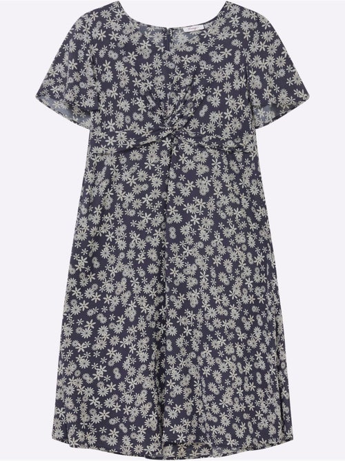 Robe à Fleurs Qualité Modal - Taille Standard - Sheego - Kiabi