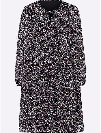 Robe à fleurs qualité tissée - taille standard - helline