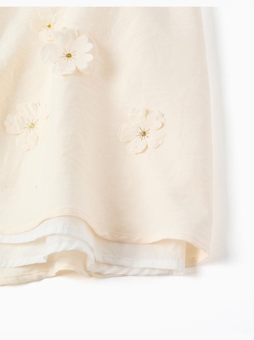 Robe à manches cape et appliqué floral - Kiabi