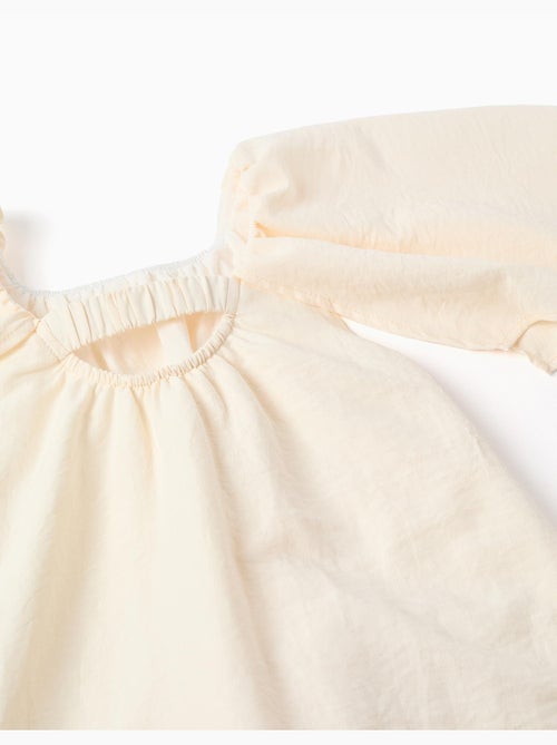 Robe à manches cape et appliqué floral - Kiabi