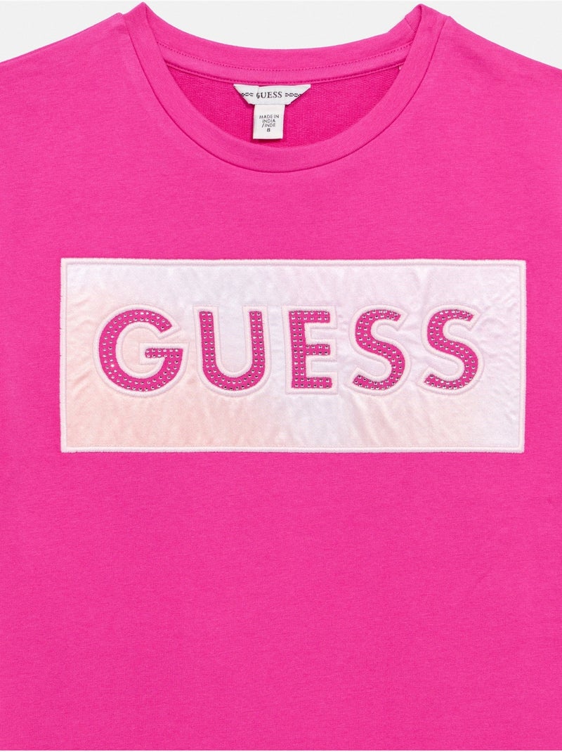 Robe à manches courtes - Guess kids Gris - Kiabi
